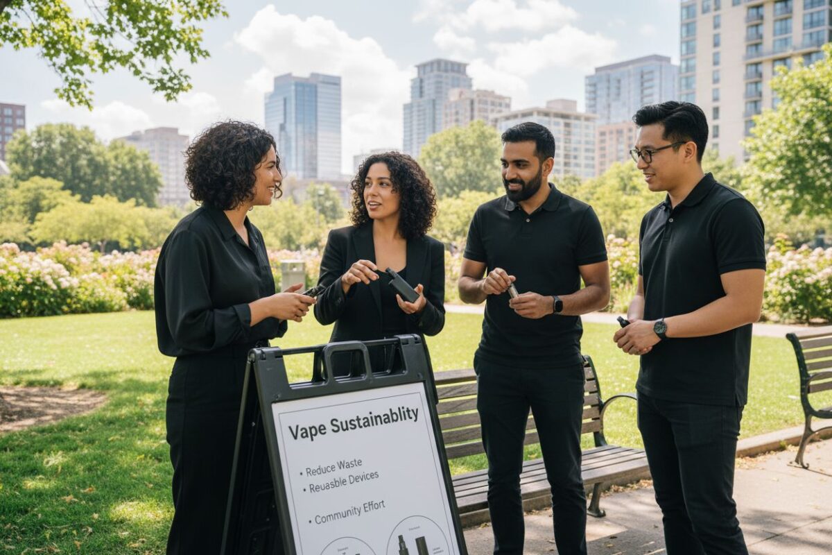 vape sustainability, community, environment